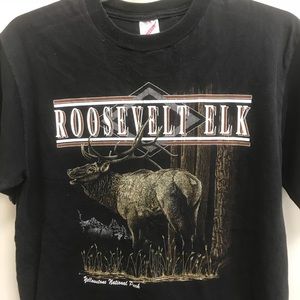 Jerzees Vintage Roosevelt Elk Yellowstone tee